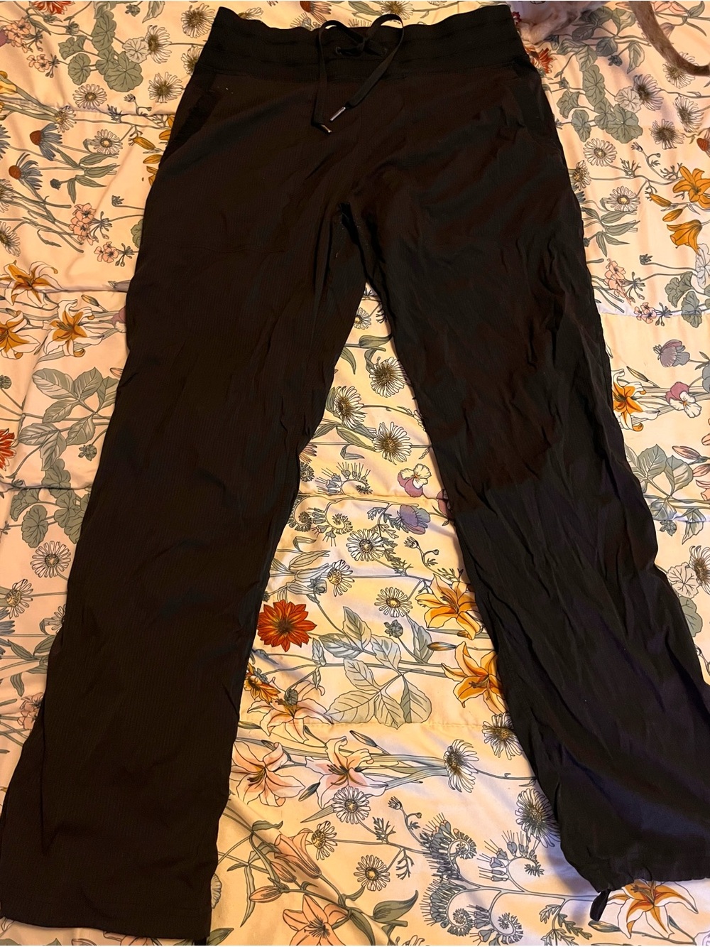 lululemon athletica Black Dance Studio Pants With Elastic Drawstring